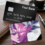 Credit Card Skin Sticker - Dragon Ball - Ultra Instinct Goku Portrait - Holographic