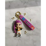 3D PVC Figure Keychain - KPop Demon Hunters - Rumi In Black And Gold Outfit