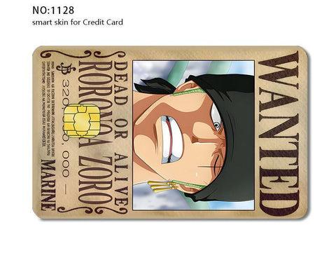 Credit Card Skin Sticker - One Piece - Zoro Wanted