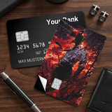 Credit Card Skin Sticker - Chainsaw Man - Chainsaw Man In Fiery Destruction - Holographic