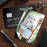 Credit Card Skin Sticker - Frieren: Beyond Journey's End - Frieren The Elf In Forest - Holographic