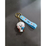 3D PVC Figure Keychain - Bt21 - RJ Holding Blue Bear