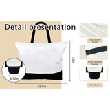 Custom Patchwork Canvas Tote Bag