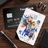 Credit Card Skin Sticker - NBA - Stephen Curry Warriors Splash Collage - Holographic