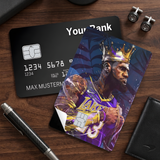 Credit Card Skin Sticker - NBA - LeBron James Lakers King Crown - Holographic