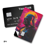 Credit Card Skin Sticker - Star Wars - Vader Neon Sunset Abstract Portrait