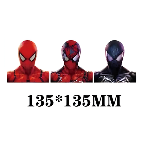 3D Lenticular Sticker - Marvel - Spider-Man Classic, Battle Suit & Black Suit