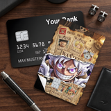 Credit Card Skin Sticker - One Piece - Luffy Gear 5 Wanted Posters - Holographic