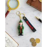 3D PVC Figure Keychain - Sherlock Holmes - Green Trench Coat