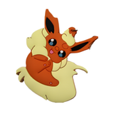 Pokémon Cute Chibi Flareon Sticking Tongue Out PVC keychain