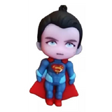 3D PVC Figure Keychain - DC Comics - Chibi Superman Top Knot