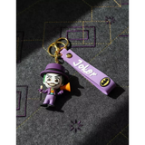 3D PVC Figure Keychain - DC Comics - Chibi Joker With Megaphone And Cane