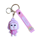 3D PVC Figure Keychain - Bebes Llorones - Crybaby - Dreamy Crying Pink Outfit