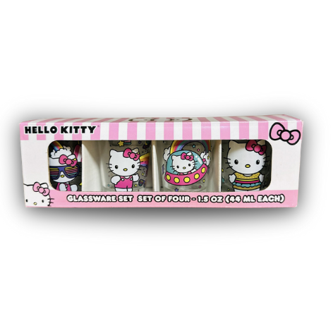 Sanrio Mini Glass Set – 1.5oz (Toynk Exclusive) - Hello Kitty