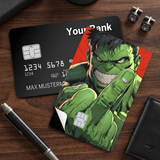 Credit Card Skin Sticker - Marvel - The Hulk Pointing Middle Finger - Holographic