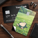 Credit Card Skin Sticker - Pokémon - Snorlax Napping In Flower Field