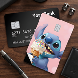 Credit Card Skin Sticker - Lilo & Stitch - Stitch Eating A Giant Ice Cream
