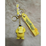 3D PVC Figure Keychain - Pokemon Psyduck - Psyduck Holding Head
