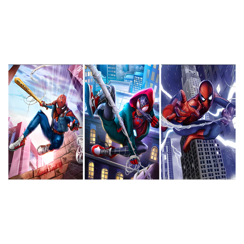 3D Lenticular Poster 12"x16" - Spider-Man - Miles Morales & Peter Parker