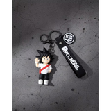 3D PVC Figure Keychain - Dragon Ball Z - Goku High School Waving