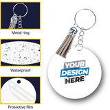 Custom Aluminum Keychain Round 2in