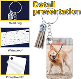 Custom Aluminum Keychain Rectangle 2.16x1.37in Set Of 2