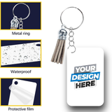 Custom Aluminum Keychain Rectangle 2.16x1.37in
