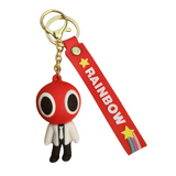 3D PVC Figure Keychain - Rainbow Friends - Red Scientist Outfit