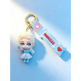 3D PVC Figure Keychain - Disney Princess - Chibi Elsa Holding Snowflake