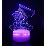 3D LED Night Light - Buddhist Mythology - Manjushri Bodhisattva