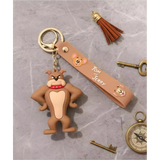 3D PVC Figure Keychain - Tom and Jerry - Spike Hands On Hips