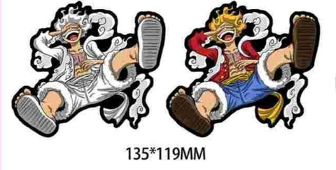 3D Lenticular Sticker - One Piece - Luffy Gear 5 & Classic Form