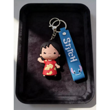 3D PVC Figure Keychain - Lilo & Stitch - Lilo And Stitch Cartoon Figures