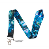 Lanyard - Teal Cosmic Pattern