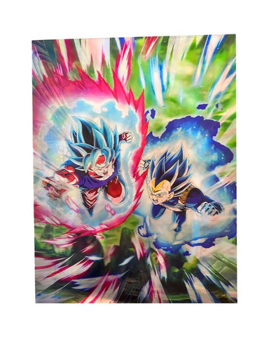 3D Lenticular Poster - Dragon Ball - Goku & Vegeta SSB