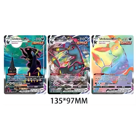 3D Lenticular Sticker - Pokémon - Umbreon VMAX Card Trio