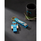 3D PVC Figure Keychain - Minecraft - Steve Blue Armor