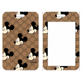 ID Card Badge Holder - Mickey & Friends - Mickey Mouse On Gucci Monogram Brown (Style 3)