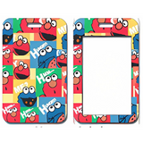 ID Card Badge Holder - Sesame Street - Elmo And Cookie Monster Colorful Blocks