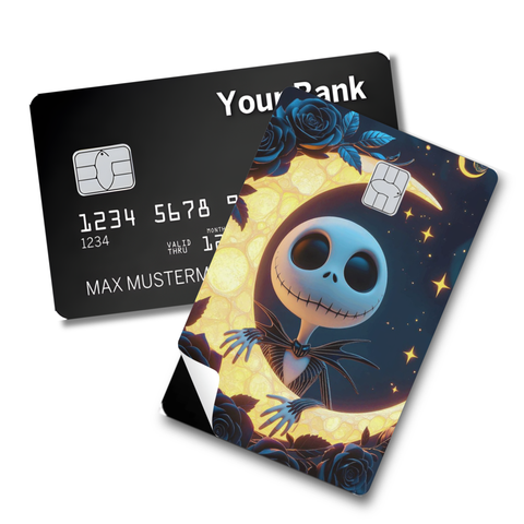 Credit Card Skin Sticker - The Nightmare Before Christmas - Jack Skellington on Crescent Moon