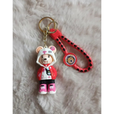3D PVC Figure Keychain - Oso Kawaii Panda Y Otros - Panda Bear Streetwear Outfit