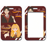 ID Card Badge Holder - Harry Potter - Harry Potter And Hermione Granger Cartoon Art