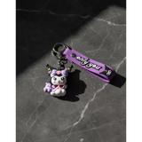 3D PVC Figure Keychain - Kuromi - Cloud With Baku