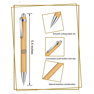 Premium Laser Engraving - Bamboo Pen