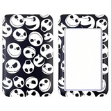 ID Card Badge Holder - The Nightmare Before Christmas - Jack Skellington Faces Black And White Pattern
