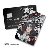 Credit Card Skin Sticker - Naruto - Itachi And Sasuke Manga Panels - Holographic