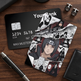 Credit Card Skin Sticker - Naruto - Itachi And Sasuke Manga Panels - Holographic