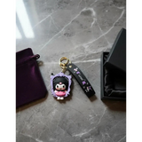 3D PVC Figure Keychain - Kuromi - Pink Dress Mirror