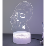 3D LED Night Light - Frozen - Elsa
