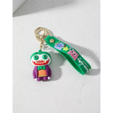 3D PVC Figure Keychain - Batman Joker - Joker Chibi Purple Suit